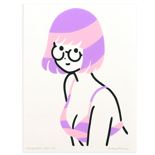 Pink & purple, Bust #1