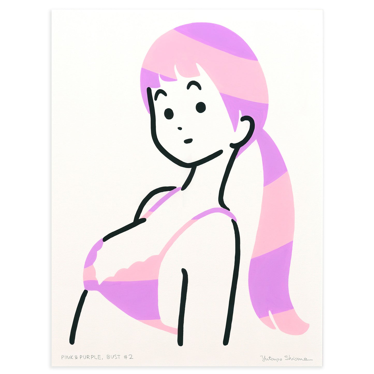 Pink & purple, Bust #2