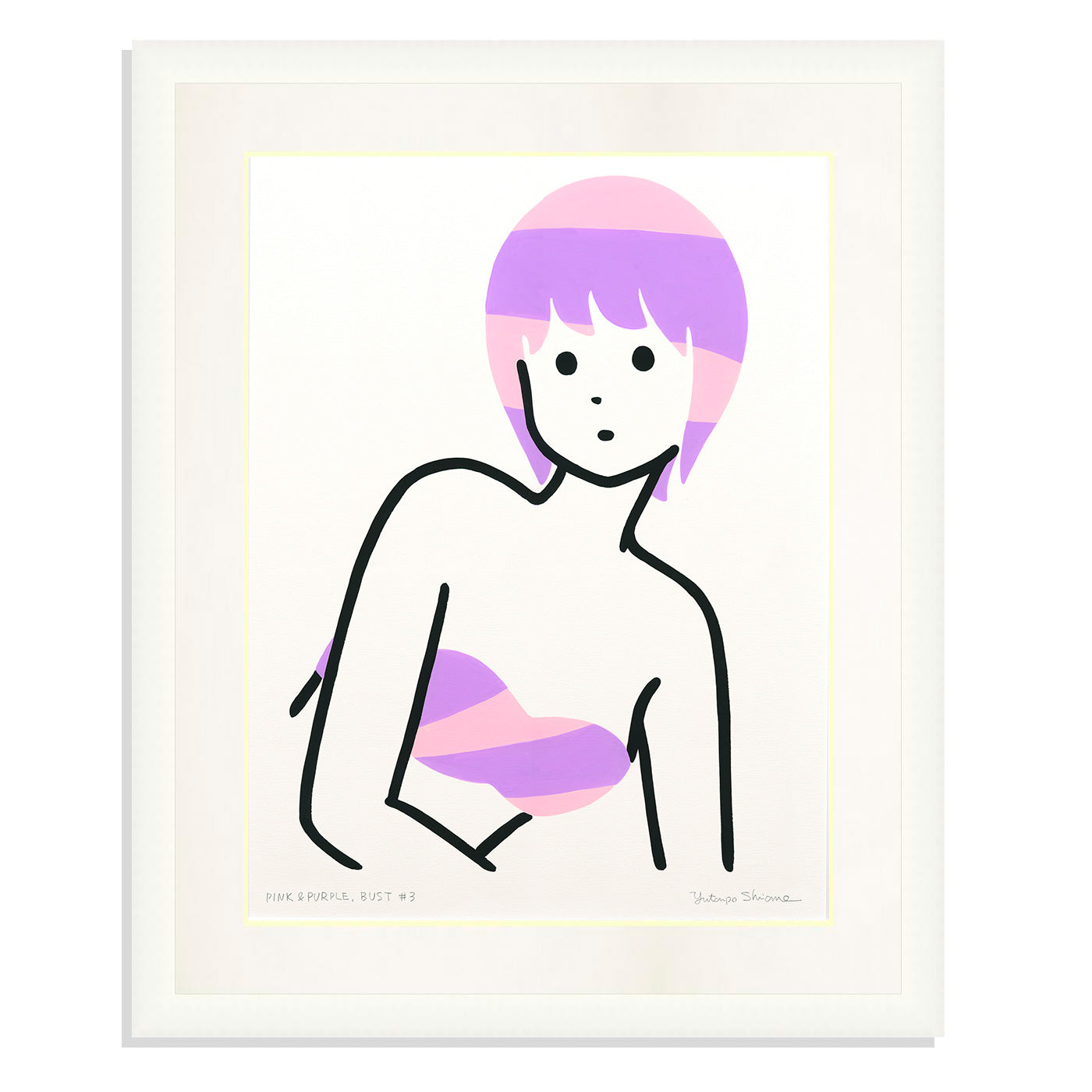 Pink & purple, Bust #3